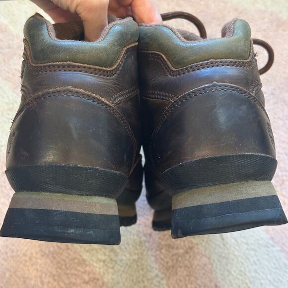 Timberland Vintage 90s Euro Hiker Brown Leather Boots Gorpcore Crunchy Granola - Picture 4 of 8